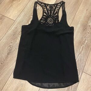 Naked Zebra Black Flowy Top